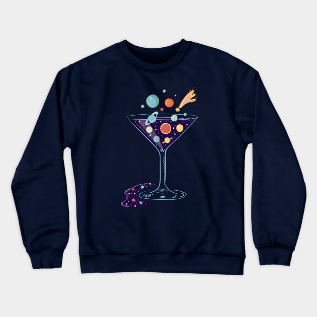 Space cocktail Crewneck Sweatshirt by Catdog